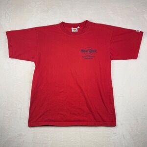Hard Rock Cafe Surfers Paradise Australia Red Medium T Shirt Y2K